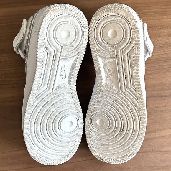 CUSTOM Swarovski Crystal Nike Air Force 1 Mid Sneaker - Picture 10 of 10